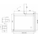 Душевой уголок Vegas Glass AFP-Fis 120*90 01 10 L профиль белый, стекло сатин, прямоугольный, двери распашные
