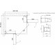 Душевой уголок Vegas Glass AFA-F 90*80 01 01 L профиль белый, стекло прозрачное, прямоугольный, двери распашные
