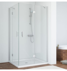 Душевой уголок Vegas Glass AFA-F 100*80 07 01 R профиль матовый хром, стекло прозрачное, прямоугольный, двери распашные