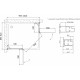 Душевой уголок Vegas Glass AFA-F 100*90 08 01 L профиль глянцевый хром, стекло прозрачное, прямоугольный, двери распашные