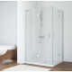 Душевой уголок Vegas Glass AFA-F 100*90 07 01 L профиль матовый хром, стекло прозрачное, прямоугольный, двери распашные