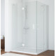 Душевой уголок Vegas Glass AFA-F 110*100 01 01 L профиль белый, стекло прозрачное, прямоугольный, двери распашные