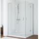 Душевой уголок Vegas Glass AFA-F 110*100 07 01 L профиль матовый хром, стекло прозрачное, прямоугольный, двери распашные