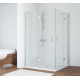 Душевой уголок Vegas Glass AFA-F 110*100 07 01 L профиль матовый хром, стекло прозрачное, прямоугольный, двери распашные