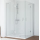 Душевой уголок Vegas Glass AFA-F 120*110 07 01 L профиль матовый хром, стекло прозрачное, прямоугольный, двери распашные