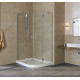 Душевой уголок Vegas Glass AFS-F Lux 120*80 07 01 L профиль матовый хром, стекло прозрачное, прямоугольный-асимметричный, двери распашные