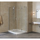 Душевой уголок Vegas Glass AFS-F Lux 120*90 07 01 L профиль матовый хром, стекло прозрачное, прямоугольный-асимметричный, двери распашные