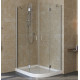 Душевой уголок Vegas Glass AFS-F Lux 110*90 07 01 L профиль матовый хром, стекло прозрачное, прямоугольный-асимметричный, двери распашные