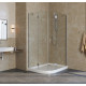Душевой уголок Vegas Glass AFS-F Lux 110*90 07 01 R профиль матовый хром, стекло прозрачное, прямоугольный-асимметричный, двери распашные