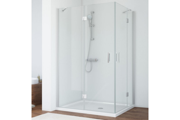 Душевой уголок Vegas Glass AFA-F 120*90 07 01 L профиль матовый хром, стекло прозрачное, прямоугольный, двери распашные