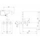 Смеситель Veragio Gialetta VR.GLT-6305.CR универсальный двухвентильный, хром