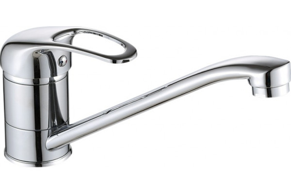 Смеситель Veragio Pont VR.PNT-2180.CR для кухонной мойки, хром, однорычажный, высота излива 8.5 см