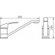 Смеситель Veragio Pont VR.PNT-2180.CR для кухонной мойки, хром, однорычажный, высота излива 8.5 см
