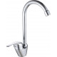 Смеситель Veragio Triumph VR.TRM-2785.CR для кухонной мойки, хром, однорычажный, длина излива 13.5 см