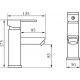 Смеситель Veragio Quartet VR.QRT-4610.CR для раковины, хром, однорычажный, высота излива 8.5 см
