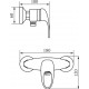Смеситель Veragio Pont VR.PNT-2130.CR для душа, хром, однорычажный