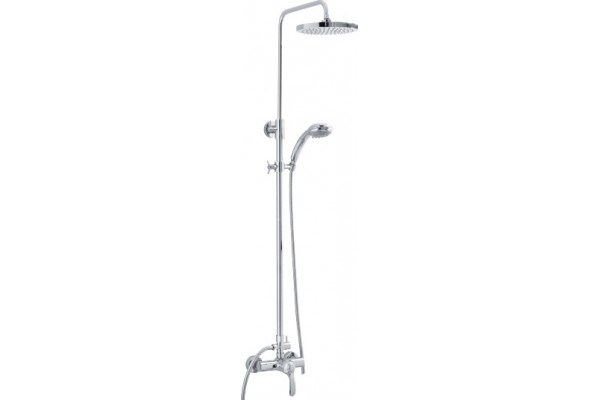 Душевая стойка Veragio Grazia VR.GRZ-9950.CR хром штанга 135 см, шланг металлический 150 см