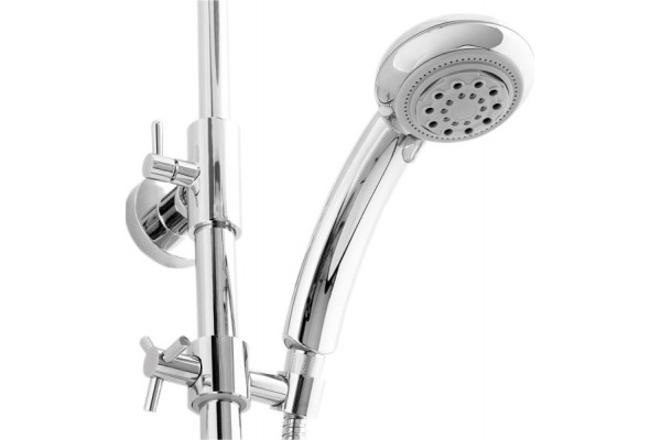 Душевая стойка Veragio Grazia VR.GRZ-9950.CR хром штанга 135 см, шланг металлический 150 см