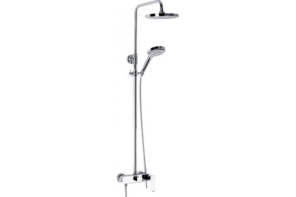 Душевая стойка Veragio Gritt VR.GRT-9925.CR хром штанга 128 см, шланг металлический 150 см