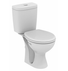 Унитаз-компакт Vidima СеваФреш E405801 с микролифтом, белый, овальный, 37x66 см