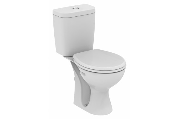 Унитаз-компакт Vidima СеваФреш E405801 с микролифтом, белый, овальный, 37x66 см