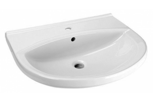 Раковина Vidima СеваФреш W401601 цвет белый, полукруглая, с переливом