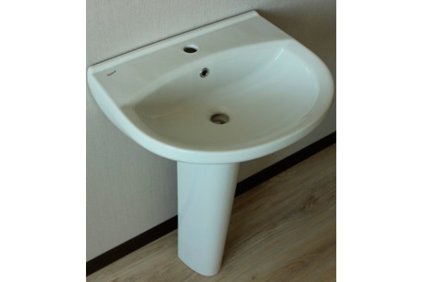 Раковина Vidima СеваФреш W401601 цвет белый, полукруглая, с переливом
