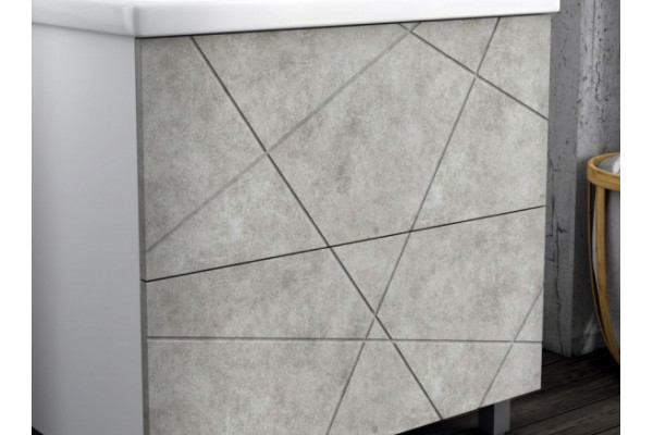 Мебель для ванной Vigo Geometry 50 бетон напольная, с ящиками