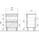 Мебель для ванной Vigo Geometry 70 бетон напольная, с ящиками