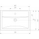 Мебель для ванной Vigo Geometry 70 бетон напольная, с ящиками
