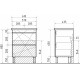 Мебель для ванной Vigo Geometry 60 бетон напольная, с ящиками