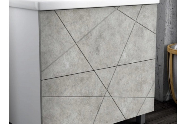 Мебель для ванной Vigo Geometry 60 бетон напольная, с ящиками