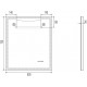 Мебель для ванной Vigo Geometry 60 бетон напольная, с ящиками