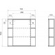 Мебель для ванной Vigo Nova 70 2 ящика, 1 дверца, напольная, ручки хром