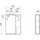 Зеркало-шкаф Vigo Callao 50 R прямоугольное, правое, с розеткой