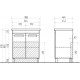 Тумба с раковиной Vigo Plaza 70 2 дверцы, напольная, ручки хром
