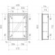Зеркало-шкаф Vigo Geometry 60 с доводчиками