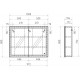 Зеркало-шкаф Vigo Geometry 100 с доводчиками