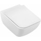 Унитаз подвесной Villeroy & Boch Venticello 4611RLR1 альпийский белый CeramicPlus, безободковый, прямоугольный, антивсплеск, 37.5x56 см