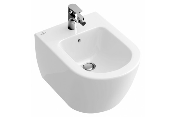Биде подвесное Villeroy & Boch Subway 2.0 alpin цвет белый, овальное, 37.5x56.5 см