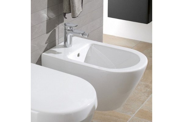 Биде подвесное Villeroy & Boch Subway 2.0 alpin цвет белый, овальное, 37.5x56.5 см