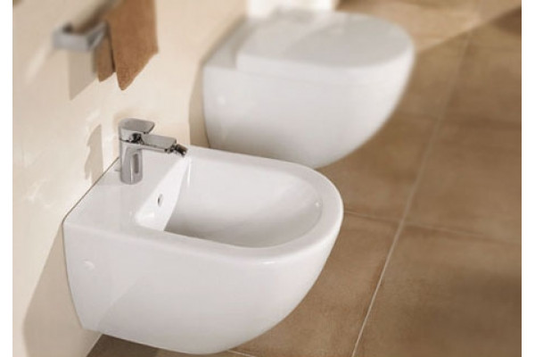 Биде подвесное Villeroy & Boch Subway 2.0 alpin цвет белый, овальное, 37.5x56.5 см