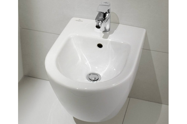 Биде подвесное Villeroy & Boch Subway 2.0 alpin цвет белый, овальное, 37.5x56.5 см