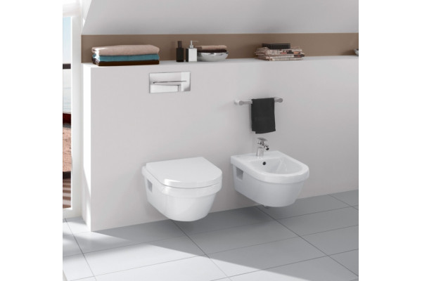 Биде подвесное Villeroy & Boch Omnia Architectura 5484 0001 alpin цвет белый, овальное, 37x53 см