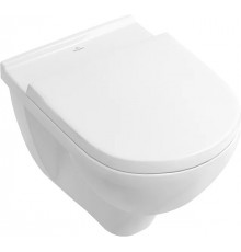Унитаз подвесной Villeroy & Boch Targa Rimless 5860HR01 белый, овальный, 36x56 см