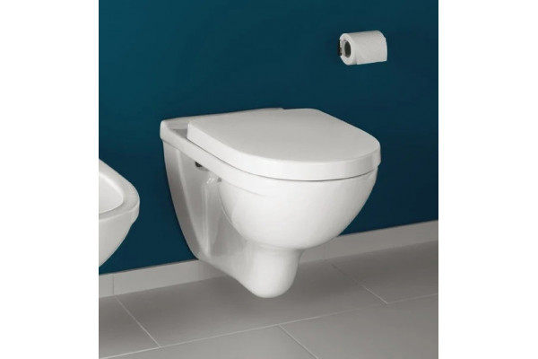 Унитаз подвесной Villeroy & Boch Targa Rimless 5860HR01 белый, овальный, 36x56 см