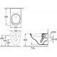 Комплект Унитаз подвесной Villeroy & Boch O'Novo 5660 H101 alpin + Система инсталляции для унитазов Geberit Duofix Delta 458.124.21.1 3 в 1 с кнопкой смыва + Шумоизоляционная панель для инсталляции Geberit 156.050.00.1, цвет белый, бачок 3/6 л