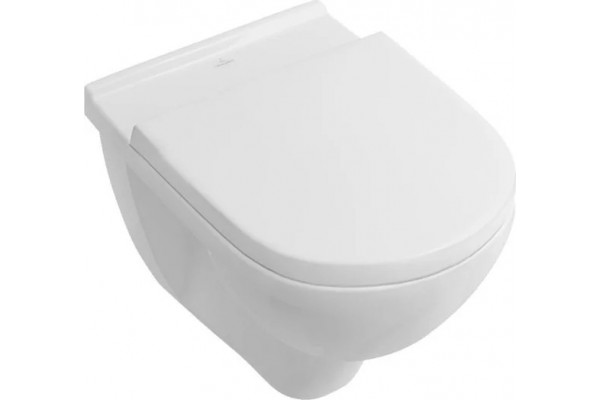 Комплект Унитаз подвесной Villeroy & Boch O'Novo 5660 H101 alpin + Система инсталляции для унитазов Geberit Duofix Delta 458.124.21.1 3 в 1 с кнопкой смыва + Шумоизоляционная панель для инсталляции Geberit 156.050.00.1, цвет белый, бачок 3/6 л
