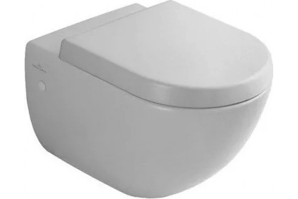 Комплект Система инсталляции для унитазов Villeroy & Boch 9224 6100 + Кнопка смыва Villeroy & Boch Viconnect 9224 9069 матовый хром + Крышка-сиденье Villeroy & Boch Subway 9M55 S101 с микролифтом, петли хром + Унитаз подвесной Villeroy & Boch, цвет белый,