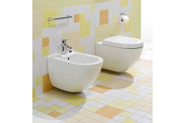 Комплект Система инсталляции для унитазов Villeroy & Boch 9224 6100 + Кнопка смыва Villeroy & Boch Viconnect 9224 9069 матовый хром + Крышка-сиденье Villeroy & Boch Subway 9M55 S101 с микролифтом, петли хром + Унитаз подвесной Villeroy & Boch, цвет белый,